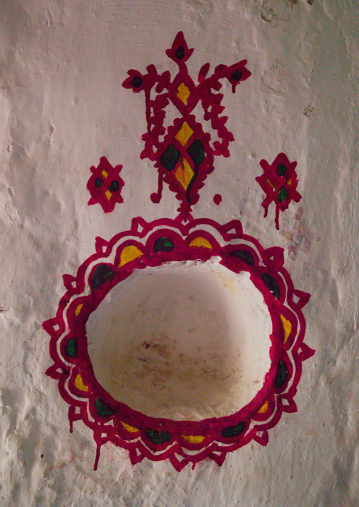 Traditional berber house decoration in the old town, Tripolitania, Ghadames, Libya