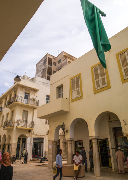 Italian colonial building, Cyrenaica, Benghazi, Libya