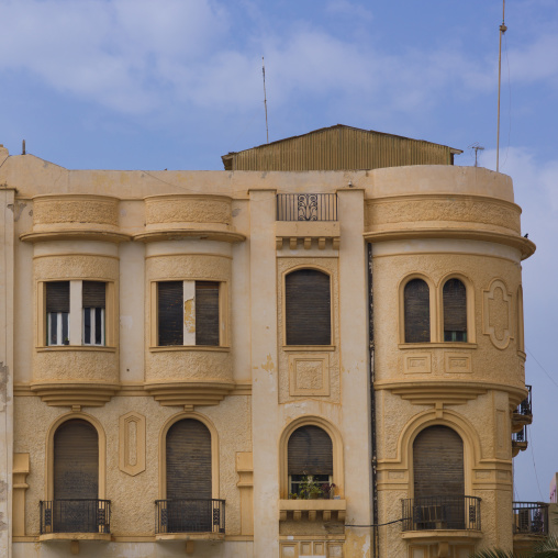 Italian colonial building, Cyrenaica, Benghazi, Libya