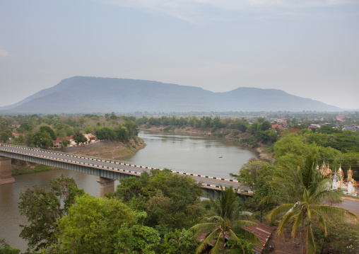 Bridge over mekong river, Pakse, Laos