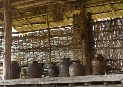 Bru minority water pots, Phonsaad, Laos