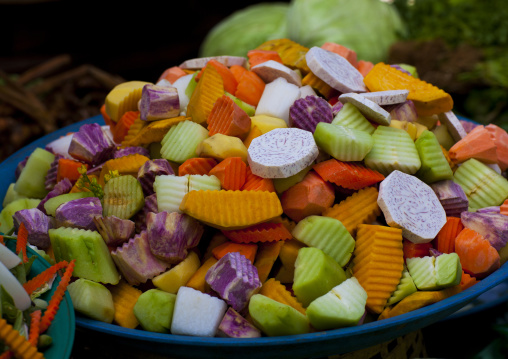 Vegetables in a market, Pakse, Laos