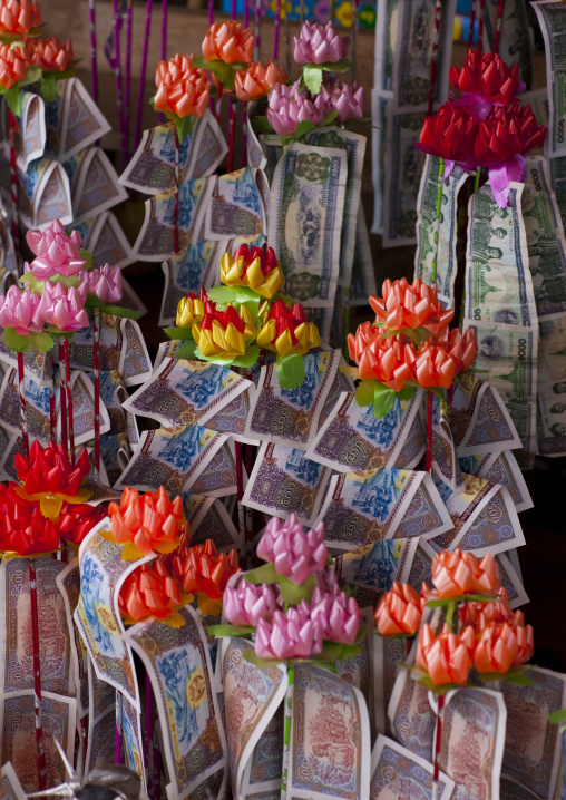 Religious offering, Pakse, Laos