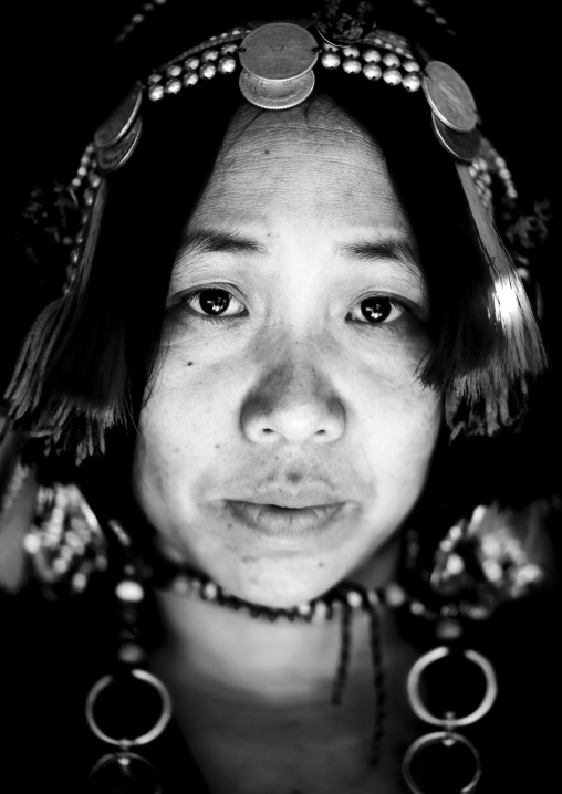 Akha ano minority woman, Muang sing, Laos