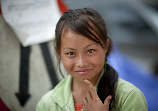 Hmong minority girl, Luang prabang, Laos