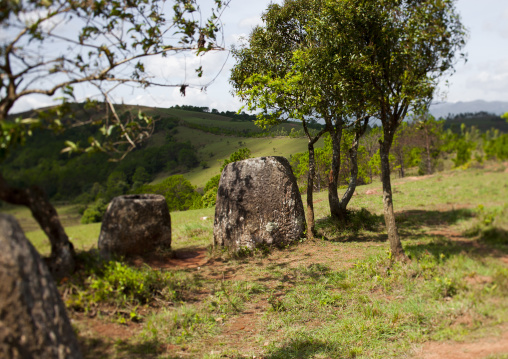 Plain of jars on xieng khuang plateau, Phonsavan, Laos