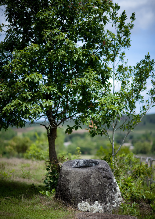 Plain of jars on xieng khuang plateau, Phonsavan, Laos
