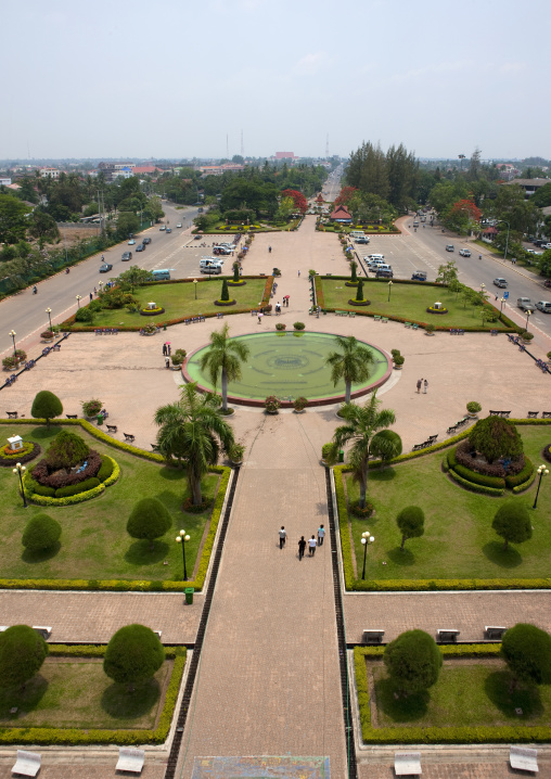 Square view, Vientiane, Laos
