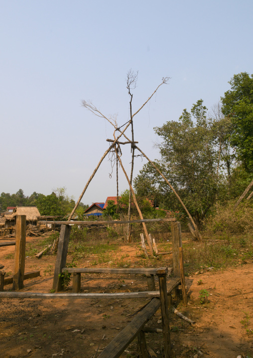 Akha minority swing, Nam deng, Laos