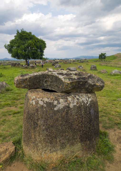 Plain of jars on xieng khuang plateau, Phonsavan, Laos