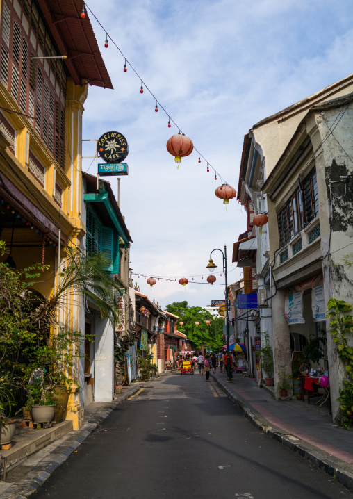 Old Colonial Houses In The Unesco World Heritage Zone, Penang Island, George Town, Malaysia