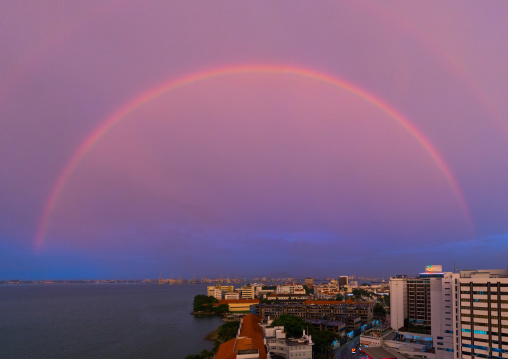 Rainbow Over The Sea, Penang Island, George Town, Malaysia