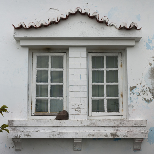 Old Portuguese Colonial Window, Inhambane, Inhambane Province, Mozambique