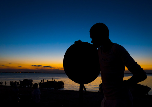 Man In The Sunset, Ilha de Mocambique, Nampula Province, Mozambique