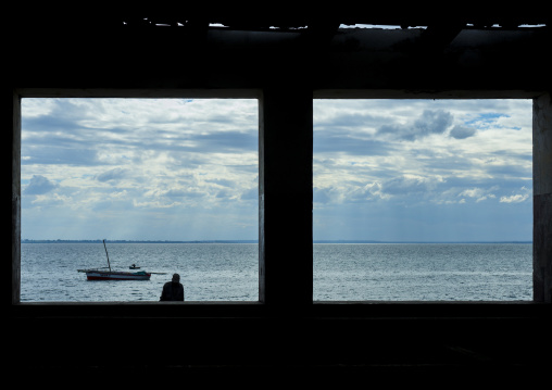 The Indian Ocean Seen Thru A Window, Ilha de Mocambique, Nampula Province, Mozambique
