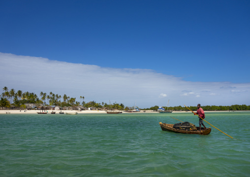 Man On A Boat, Quirimba Island, Cabo Delgado Province, Mozambique
