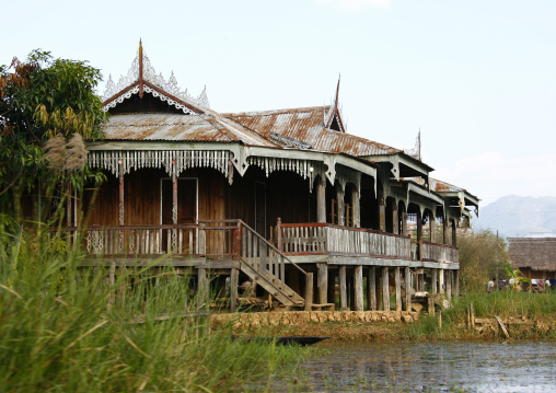 Monastery On Inle Lake, Myanmar