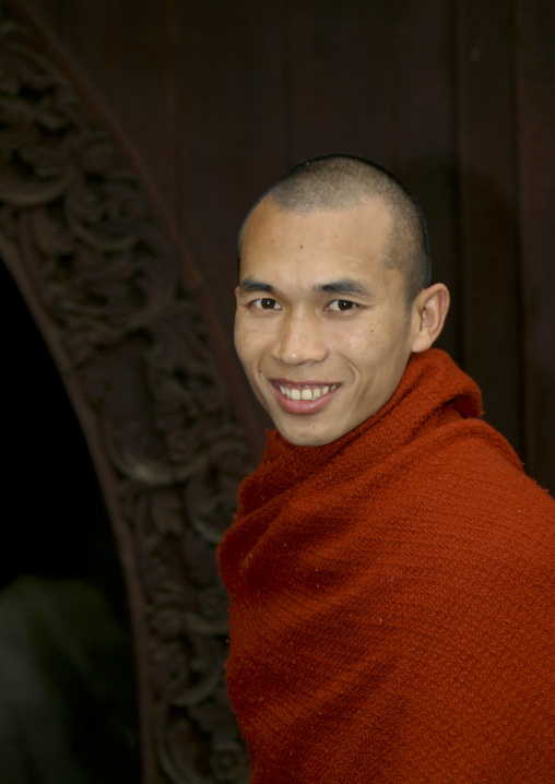 Smiling Buddhist Monk, Mandalay, Myanmar