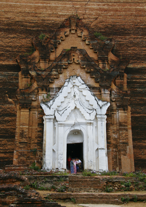 Mingun Paya Brick Pagoda Near Mandalay, Myanmar