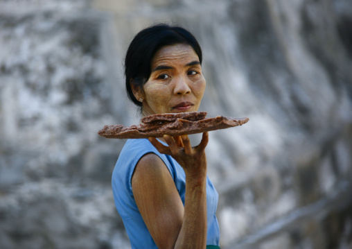 Woman With Thanaka On Face, Bagan, Myanmar