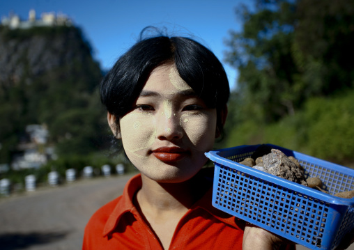 Teenager With Thanaka On Cheeks, Myanmar