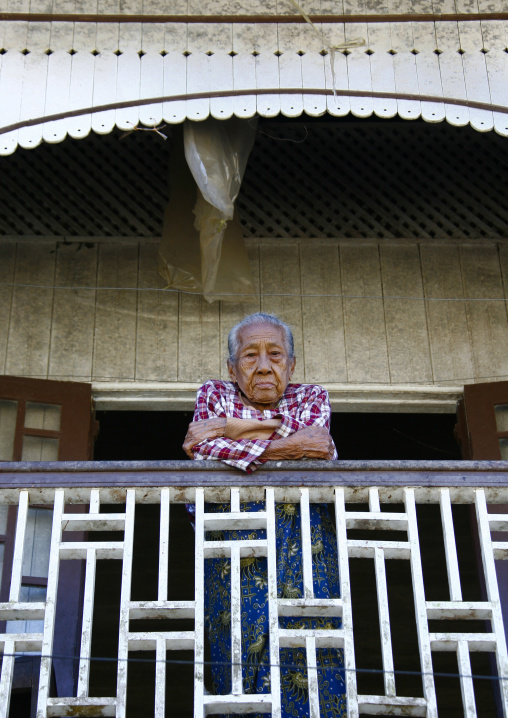 Old Woman In Ngapali, Myanmar