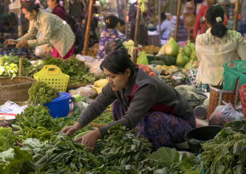 People In The Central Market, Bagan, Myanmar