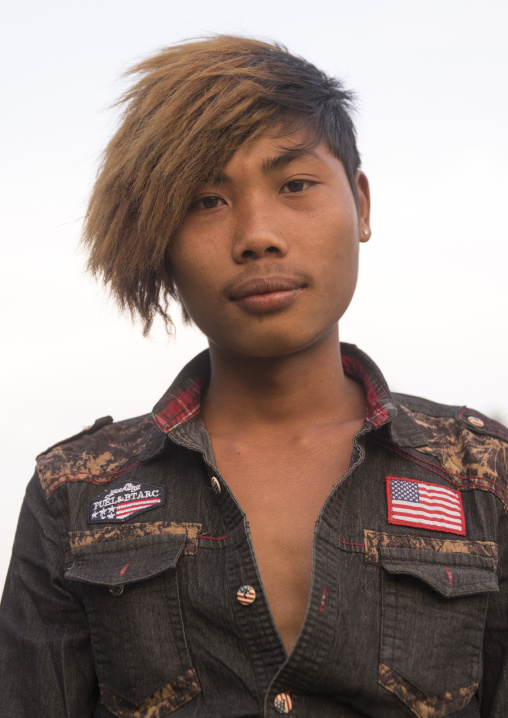 Young Man With A Stylish Haircut, Mindat, Myanmar