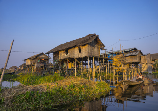 Typical House On Stilts, Inle Lake, Myanmar