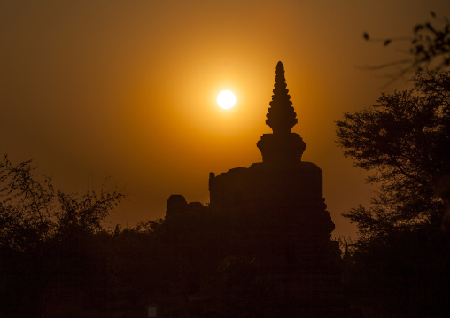 Old Temple At Sunset, Bagan, Myanmar