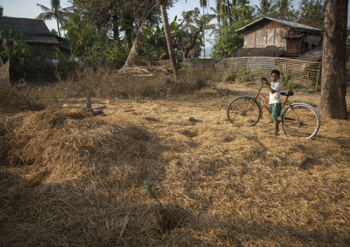 Rohingya Kid In Front Of The Destroyed Mosque, Thandwe, Myanmar