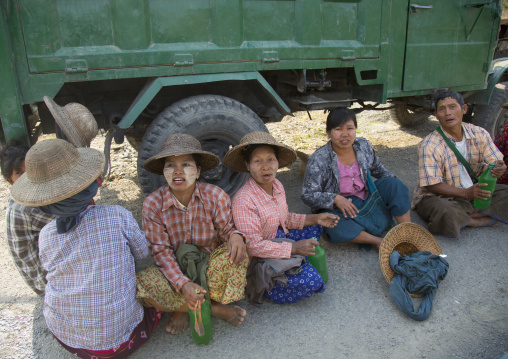 Road Construction Workers, Mindat, Myanmar