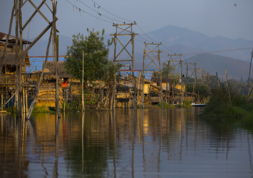 Typical House On Stilts, Inle Lake, Myanmar