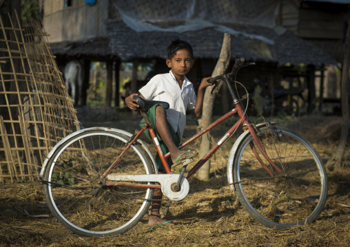 Rohingya Boy With His Bike, Thandwe, Myanmar