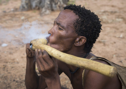 Bushman Smoking Pipe, Tsumkwe, Namibia