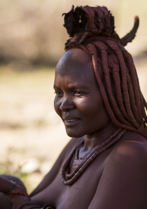 Himba Woman Hairstyle, Epupa, Namibia