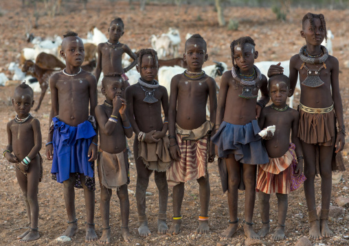 Himba Children, Epupa, Namibia