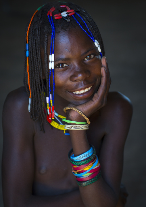 Mucawana Tribe Girl, Ruacana, Namibia
