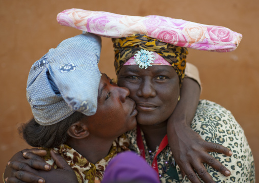 Herero Women Kissing, Opuwo, Namibia