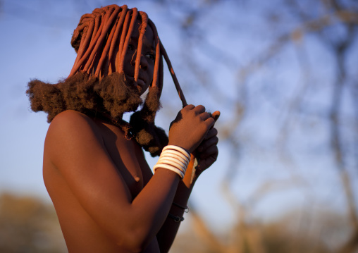 Young Himba Woman Called Kasweet, Karihona Village, Ruacana Area, Namibia