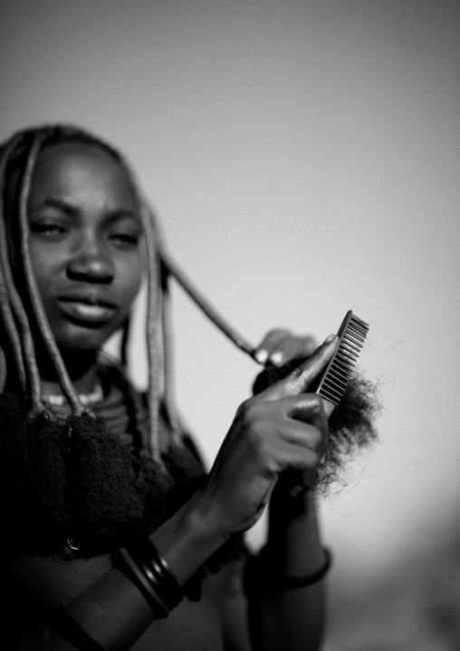 Young Himba Woman Called Kasweet, Karihona Village, Ruacana Area, Namibia