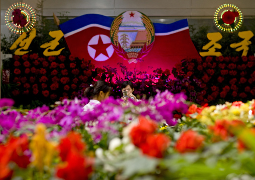 International Kimilsungia and Kimjongilia festival, Pyongan Province, Pyongyang, North Korea