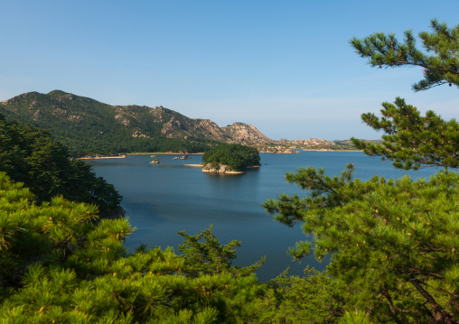 Lagoon in samil lake, Kangwon-do, Kumgang, North Korea