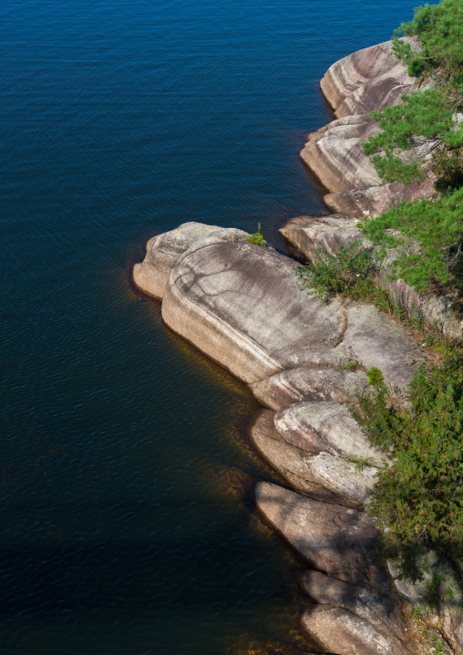 Lagoon in samil lake, Kangwon-do, Kumgang, North Korea