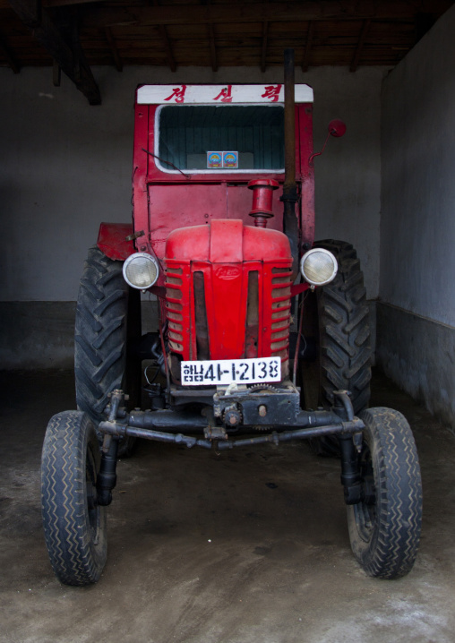 Old North Korean tractor, South Hamgyong Province, Hamhung, North Korea