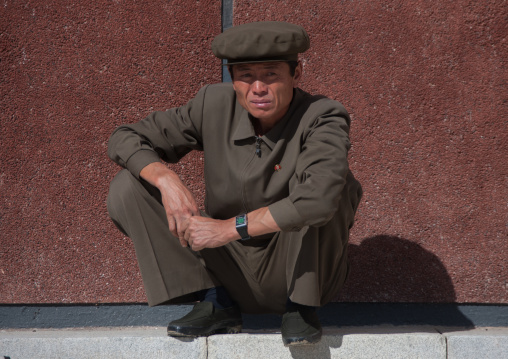 Portrait of a North Korean man, Ryanggang Province, Samjiyon, North Korea