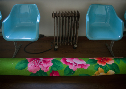 Empty vip lounge at Samjiyon airport, Ryanggang Province, Samjiyon, North Korea