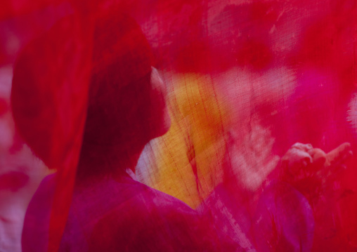 North Korean students during a mass dance performance on september 9 day of the foundation of the republic, Pyongan Province, Pyongyang, North Korea