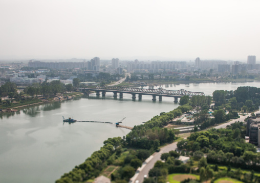 Bridge over Taedong river, Pyongan Province, Pyongyang, North Korea