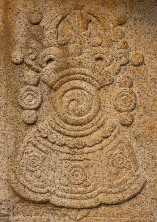 Detail of the tomb of king Kongmin and his queen, North Hwanghae Province, Kaesong, North Korea